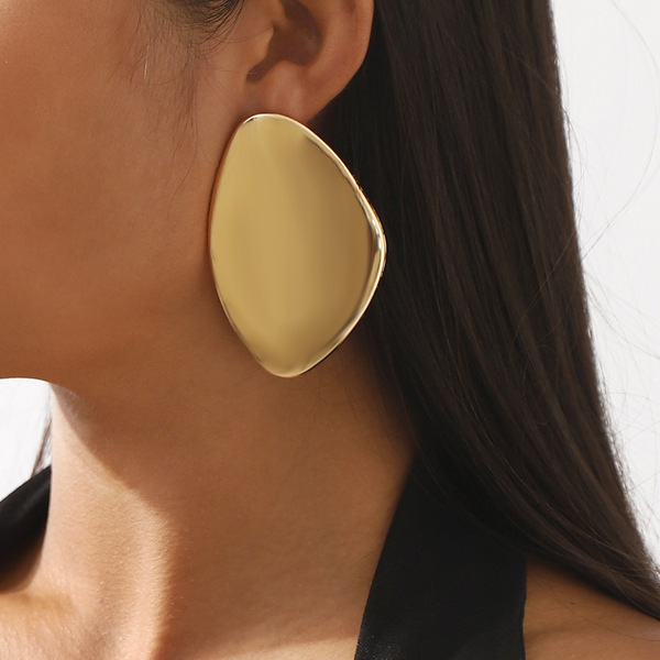 Trend glossy geometric earrings