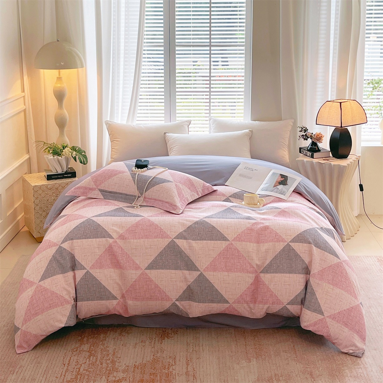 Nueva cubierta de edredón de estilo chino una sola pieza para comprar una sola pieza más gruesa de lana molida otoño invierno calor al por mayor cubierta de edredón de algodón una sola pieza