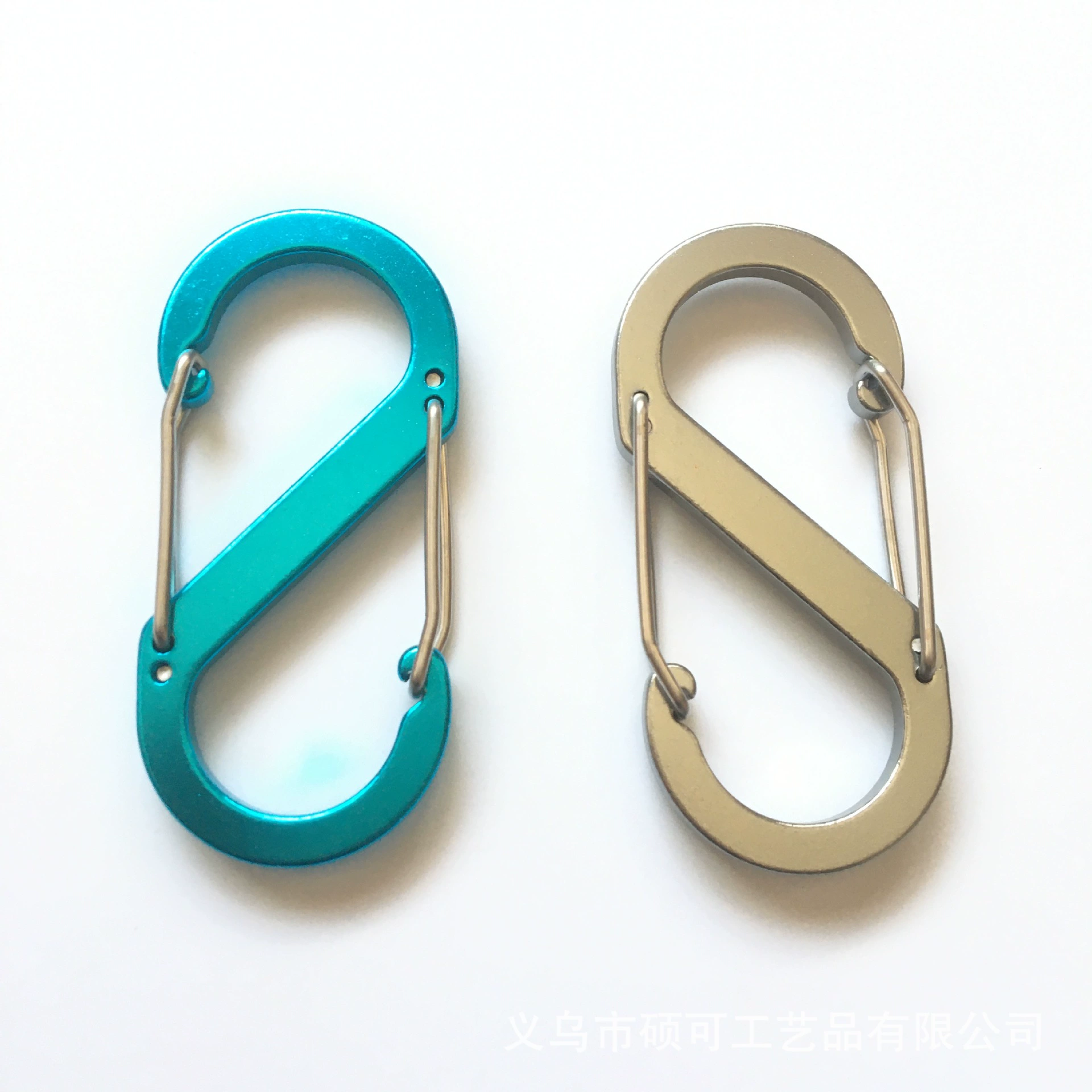 Поставщик производства карабина S-образной формы 5 8 -символь пряжка 50 мм пружинная пряжка, расплющенная и нажатая восьмизначная подвесная пряжка