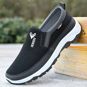 Men's Casual Canvas Sneakers with Breathable and Comfortable Soft Sole