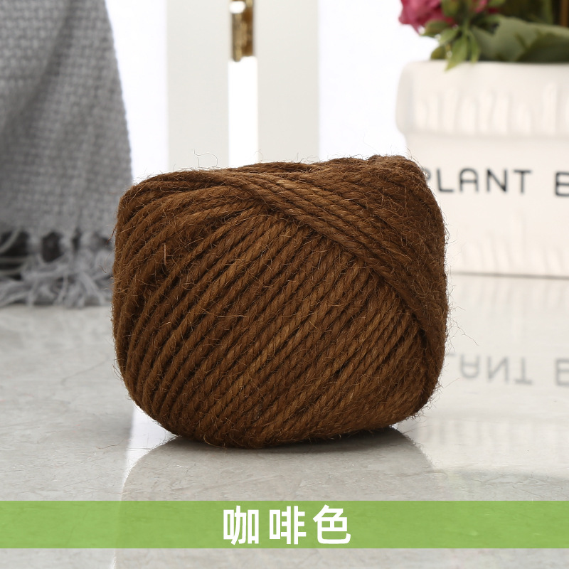 Cuerda de cáñamo colorida 1,5-2mm DIY estilo retro hecho a mano clip de foto cuerda de yute 25 m/50 m/100 M