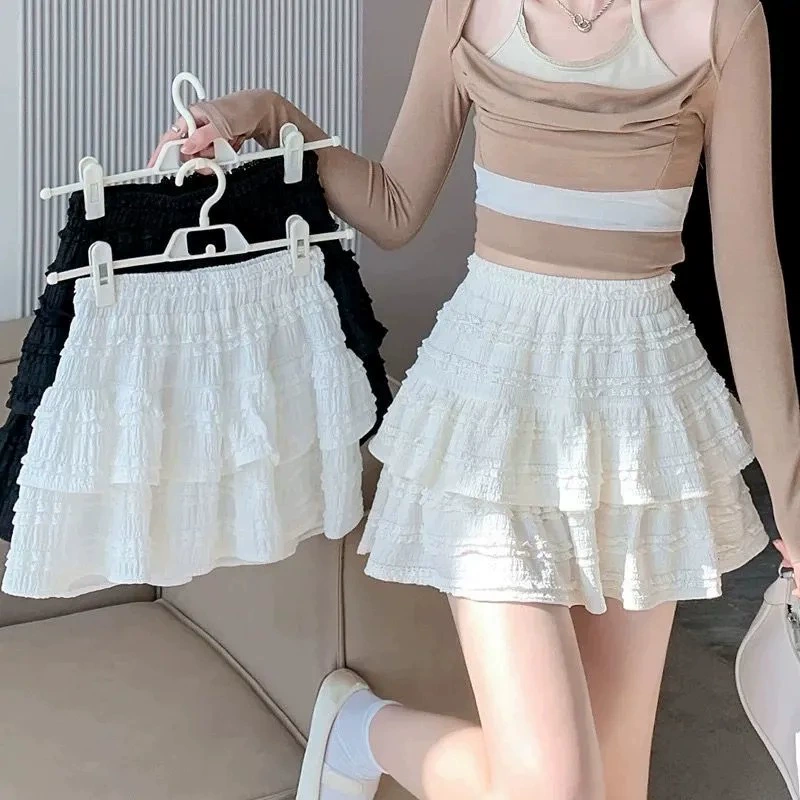 2025 торт сладкий туту юбка летний кружевной дизайн юбка короткая юбка кружево ниша балет