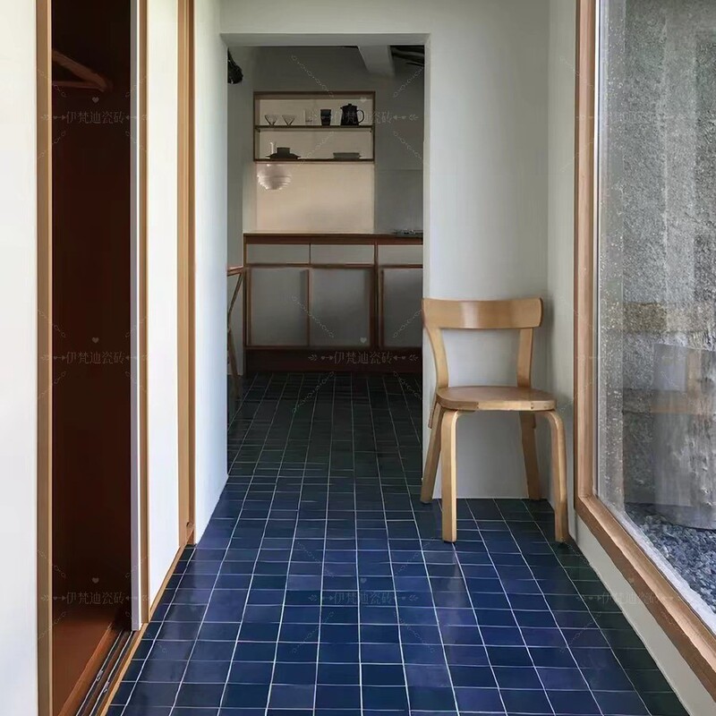 Gem Blue Handmade Tiles for Kitchen, Bathroom, Balcony, Small Square Tiles, Ceramic Tiles for Cafe, Hotel Background Wall Tiles Gem Blue Handmade Tiles for Kitchen, Bathroom, Balcony, Small Square Tiles, Ceramic Tiles for Cafe, Hotel Background Wall Tiles