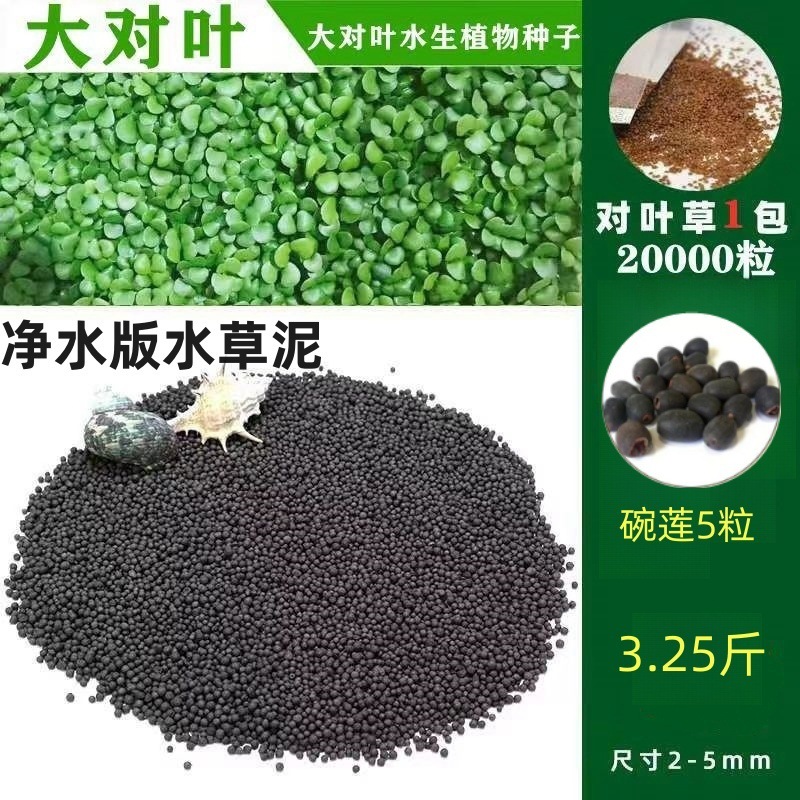 [핫세일] 워터그래스머드 1.625kg - 큰잎무료 20,000개 + 그릇연꽃 5개