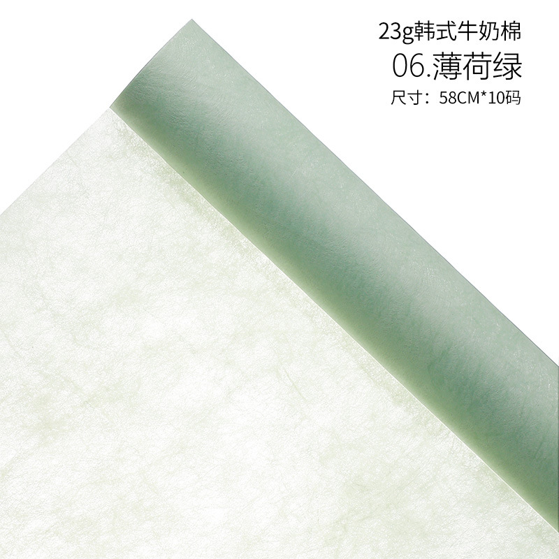 Papel de regalo de flores Papel de pera Papel de algodón Papel perlado Ramo de papel de regalo de flores Papel de embalaje de flores Pastel de hornear Papel de forro al por mayor