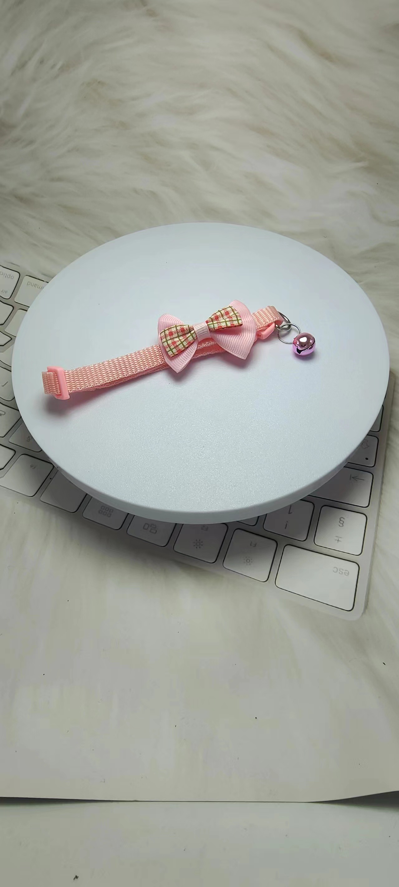 Pei Chong Beibei 1.0 collar a cuadros collar de lazo collar de gato collar de cachorro punto de fábrica