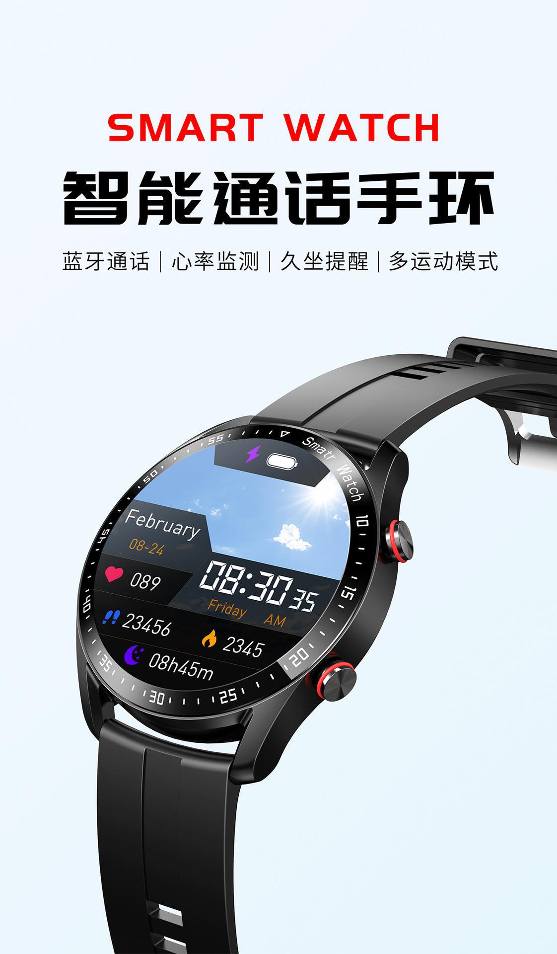 HW20智能手表ECG+PPG商务不锈钢表带蓝牙通话智能手表防水I9详情1