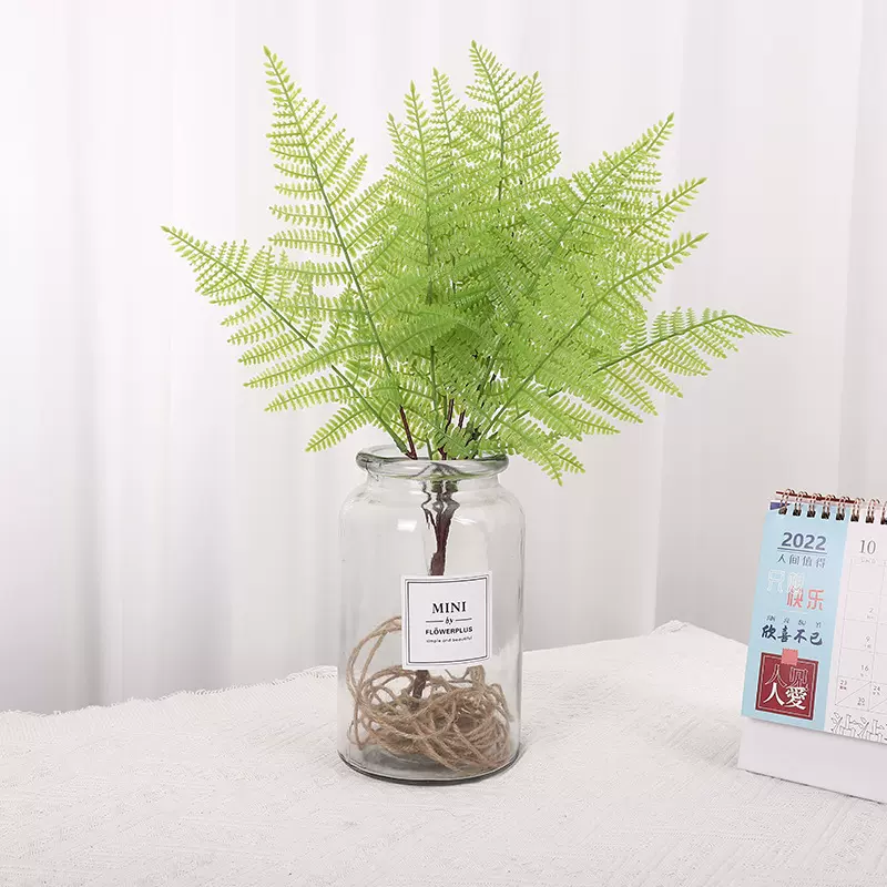 客厅墙壁软装仿真植物把束装饰婚庆蕨类软胶手感波斯叶绿植高仿真
