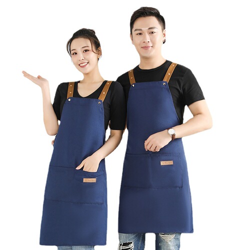Apron household commercial canvas water-repellent apron work chef kitchen waiter catering special