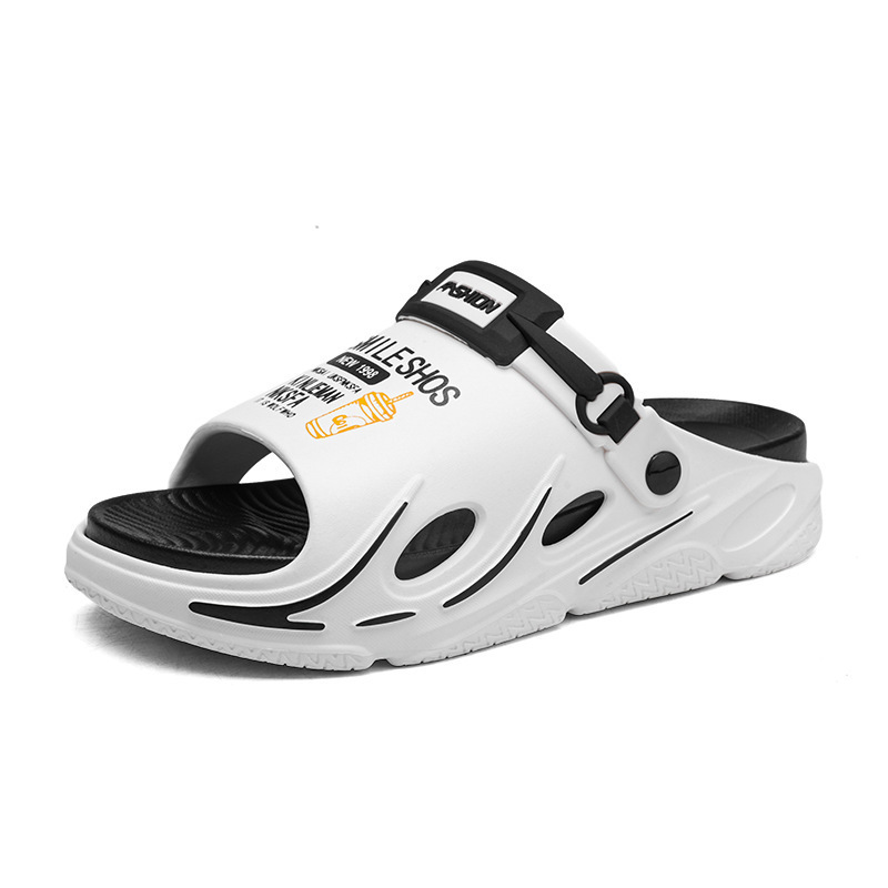 Verano de dos colores de dedos abiertos ventilados un hombre al aire libre casa dos zapatillas de playa zapatillas frías