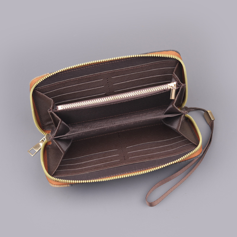 Bolso de mano de hombre zipper canvas bolso de mano pulsera de hombre bolso de mano larga bolso de teléfono móvil de hombre denim