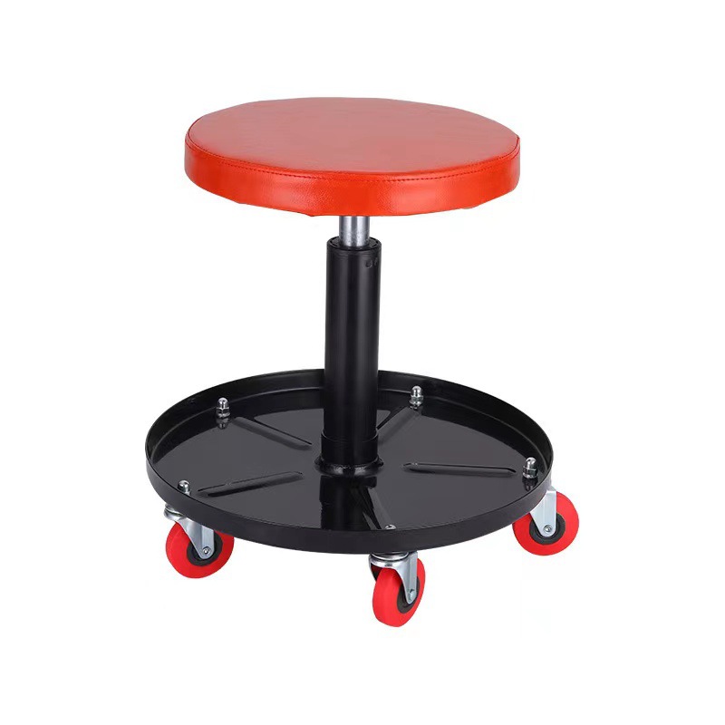 厂家供应修车凳气动修车凳可升降式带工具盘金属凳汽修工具修车凳