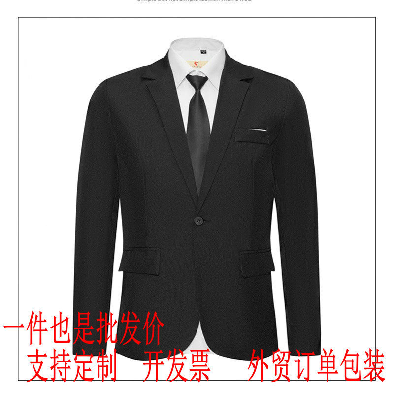 Temu Hot-Selling New Men's Suit Jacket, Business Formal Slim-Fit Non-Iron Blazer, Dress Coat