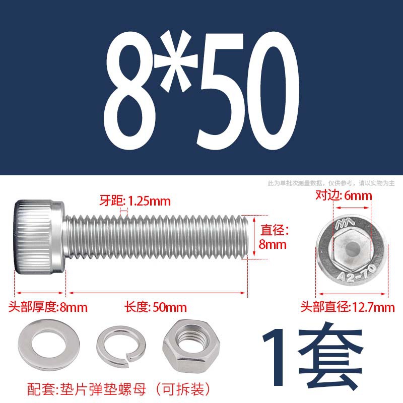 304 acero inoxidable hexagonal socket tuerca junta conjunto alargado cilindro cabeza taza perno tornillo