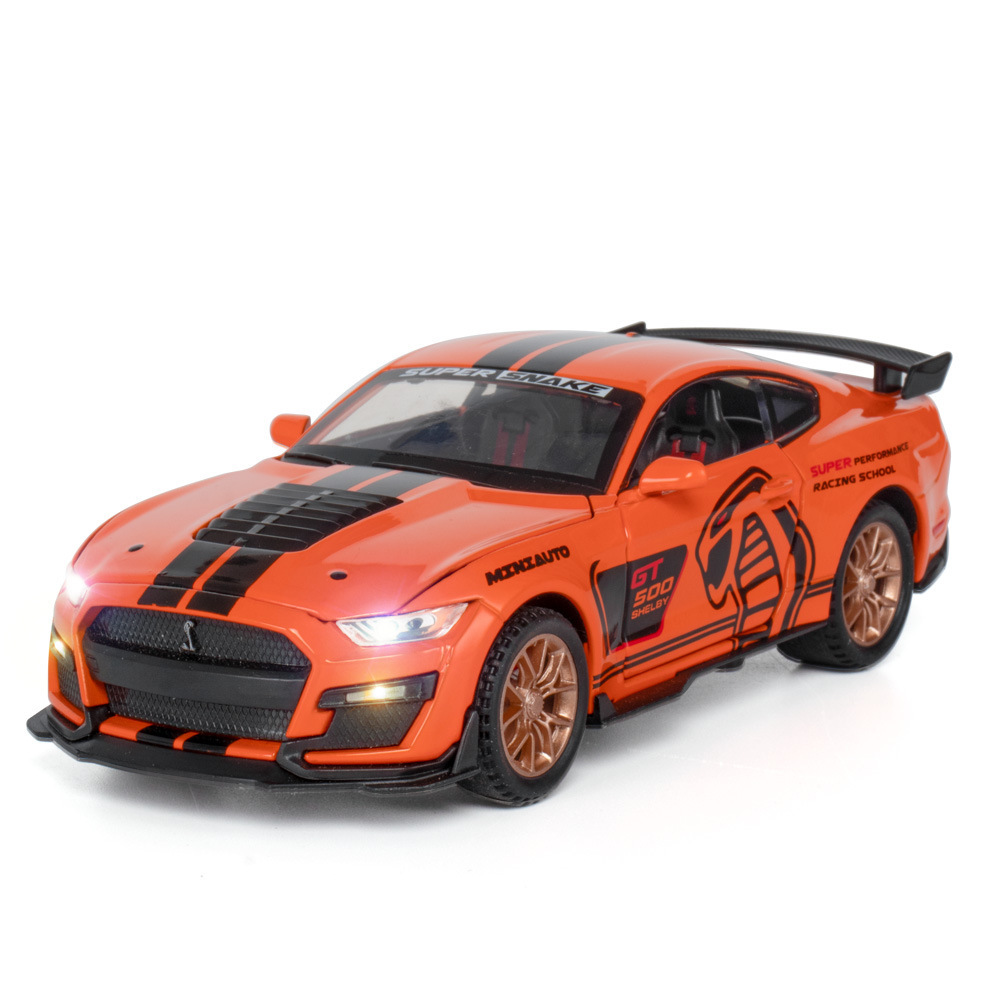 (En caja) Jianyuan 1:32 piezas de caballo salvaje especial Viper GT500 aleación coche deportivo modelo decoración TikTok transmisión en vivo
