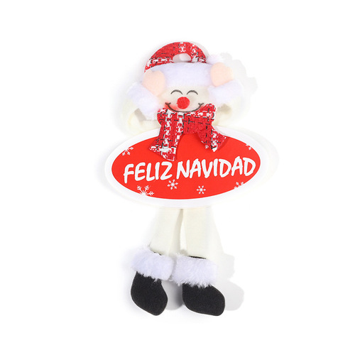 New cross-border Christmas decoration tags, Christmas snowman elk pendants, Christmas scene decoration tag accessories