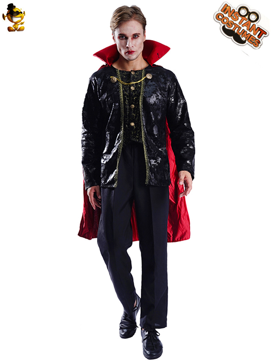 Hombres adultos horror vampiro Halloween Cosplay ropa de fiesta trajes rendimiento etapa juego rol