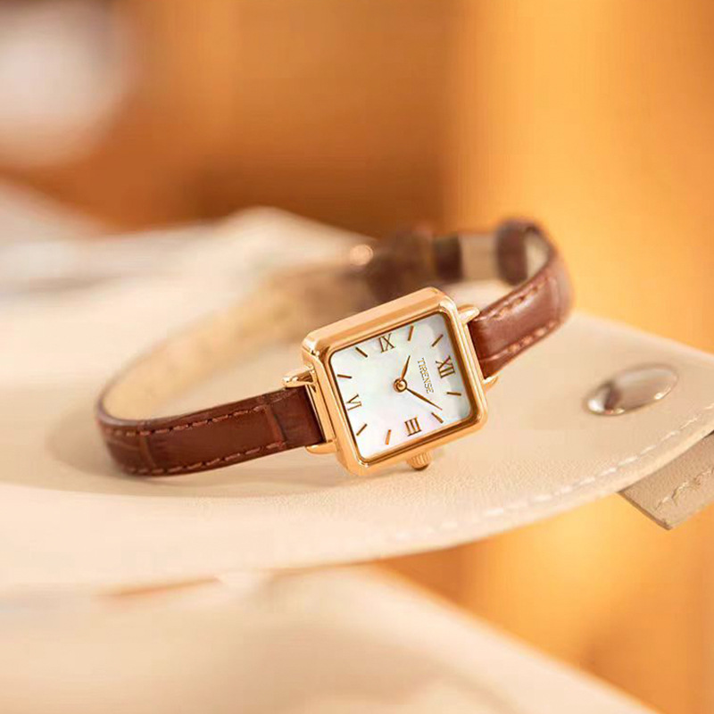 TIRENSE/狄伦斯ins风方形女士手表简约气质时尚韩版复古学生手表