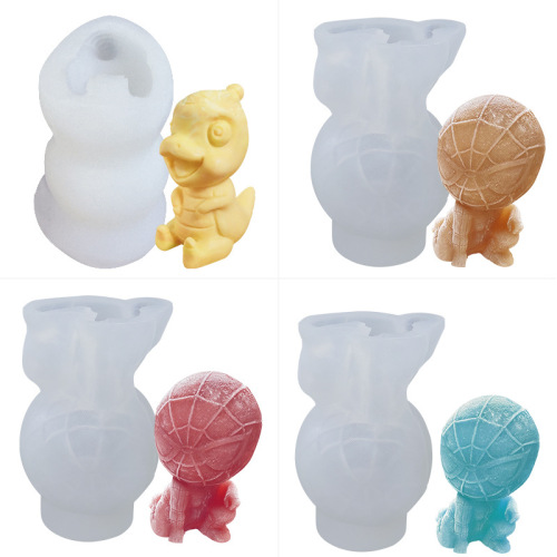 Sanxin Spider-Man Ice Tray Silicone Mold DIY Spider-Man Mousse Cake Coffee Milk Tea Ice Cube Mold