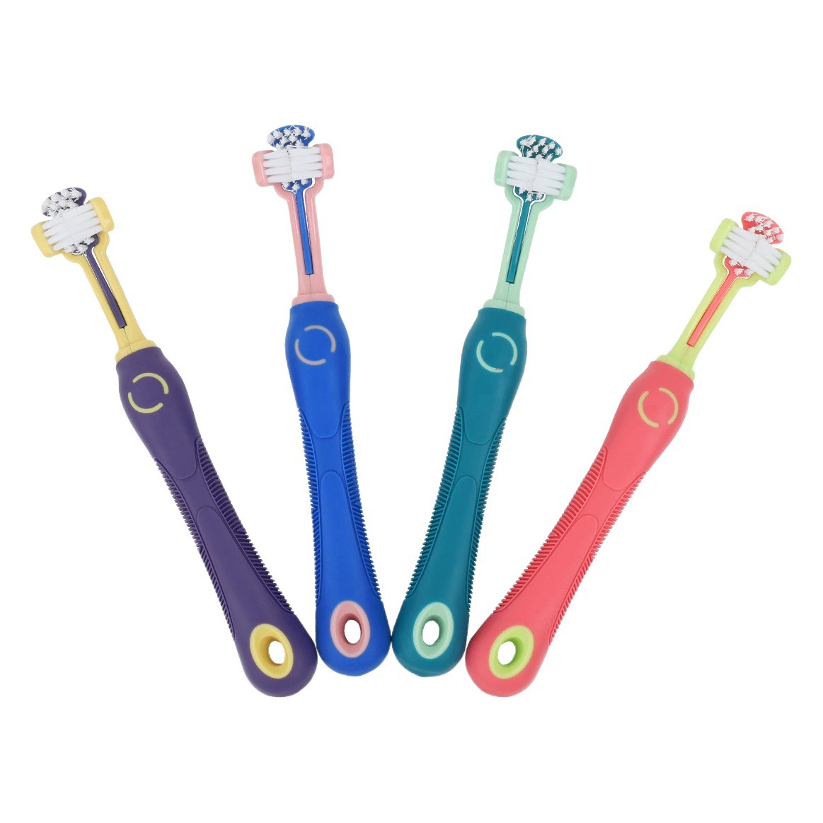 Домашние животные Зубная щетка Собака Зубная щетка Три головки