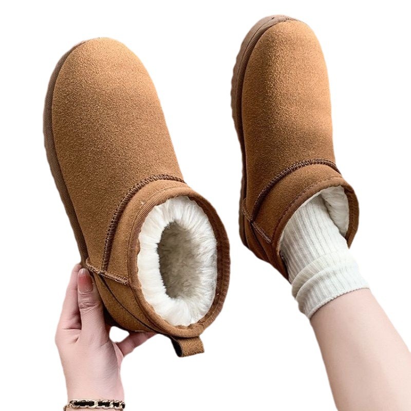 2024 nuevas botas de nieve para mujeres estudiantes botas de invierno botas de algodón para mujeres zapatos coreanos gruesos de lana