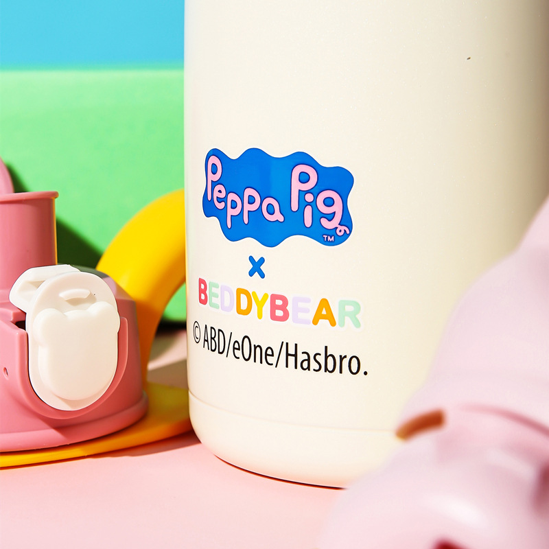 genuine goods Cup Bear & Piggy Joint Thermos Cup Business Cup Creative Kettle Adult Water Cup Stainless Steel Cup