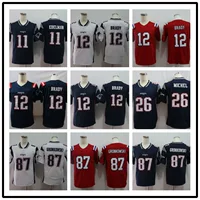 Американский оливковый костюм новый Patroits Patroits 12 # Brady 87 #11 # Легендарный трикотаж второго поколения