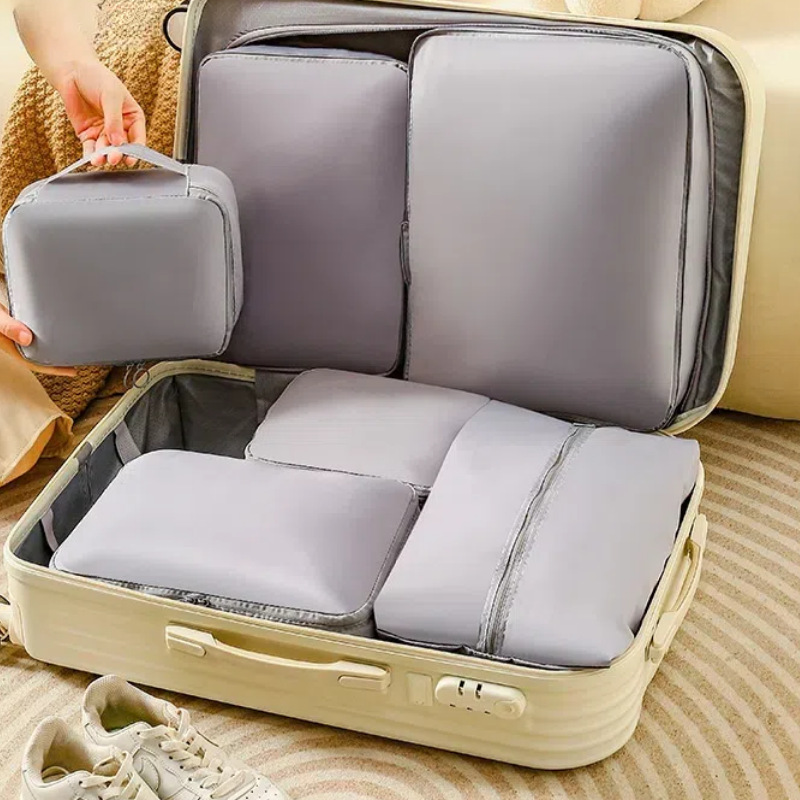 Set di borse da viaggio in tessuto memory per organizzare valigie_voghion.com