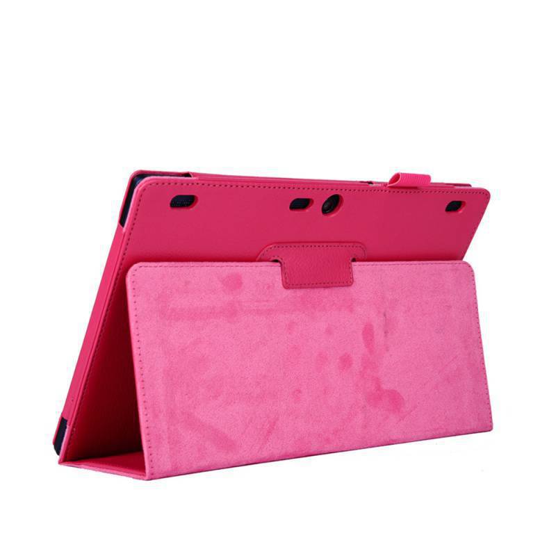 适用联想Tab2 A10-30平板保护套荔枝纹支架二折A10-70F休眠皮套壳
