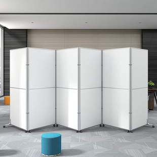 Office Screen Folding Mobile Workshop Movable Isolation Sliding Door Self-Installed Fence Shielding Board Room Partition Wall