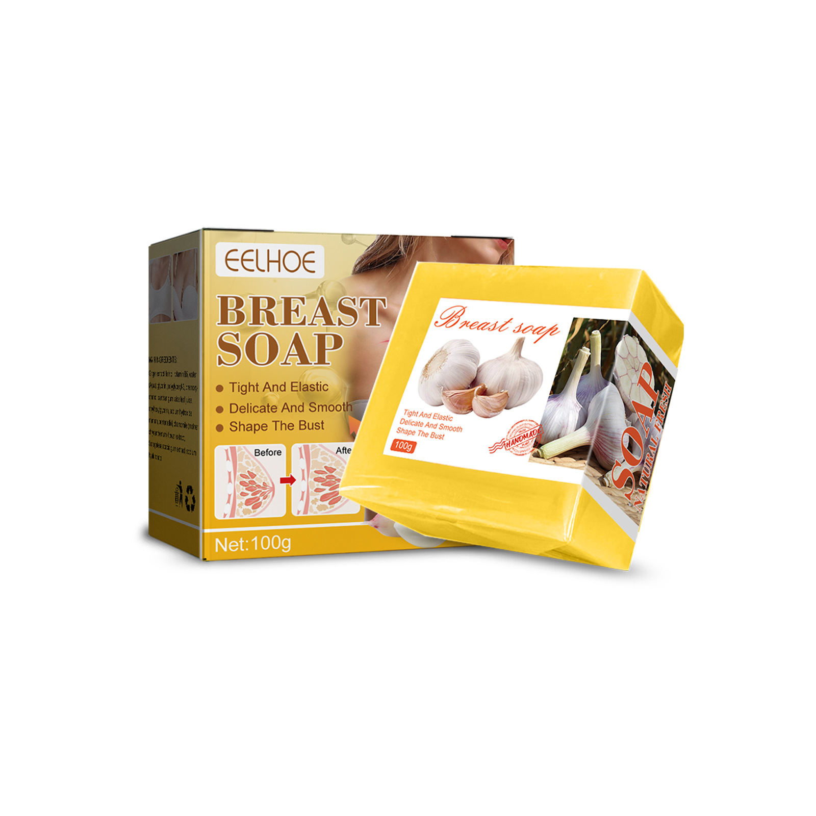 EELHOE Rich Chest nettoie en douceur, éclaircit le relâchement, lifte, raffermit, hydrate la peau et embellit le savon pour les seins_voghion.com