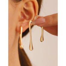 T 15118 Water drop design cold style earrings ˮ������䵭��