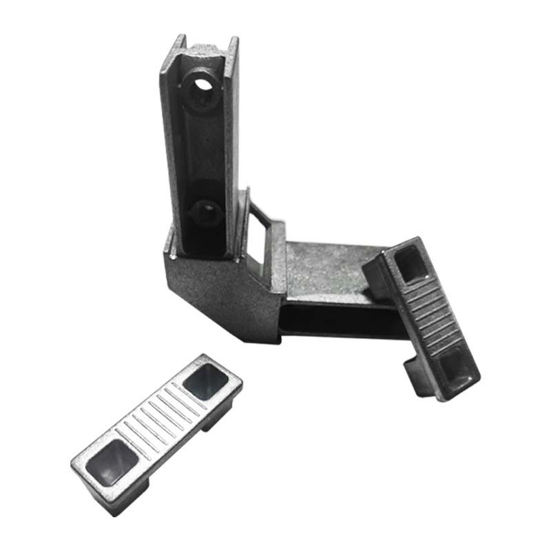 90 도 유니버설 테이블 다리 벤치 커넥터 알루미늄 합금 다이 캐스팅 액세서리 사이드 조인트 50X25 평방 튜브 조인트 도매