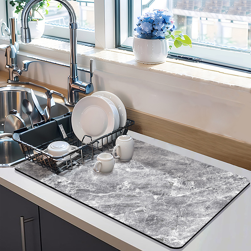 Bar de bar, almohadilla de absorción de barro, almohadilla de mesa, almohadilla de taza, almohadilla de drenaje de cocina, almohadilla de lavabo libre, almohadilla de aislamiento térmico para utensilios de cocina