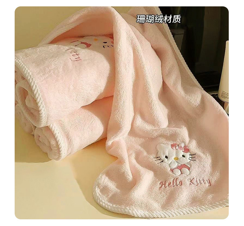 Sınır Ötesi Mercan Polar Havlu Banyo Havlusu Seti Banyo Şapkası Havlu Su Emici Dökülmez Banyo Havlusu Tam Vücut Giyilebilir Üç Parçalı Set