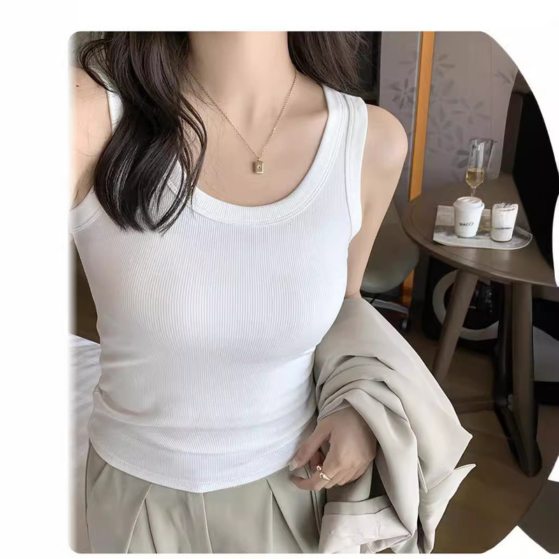 rayon thread small camisole short navel exposed regular women wear outside wear inside sports small shirt women's wholesale rayon thread small camisole short navel exposed regular women wear outside wear inside sports small shirt women's wholesale
