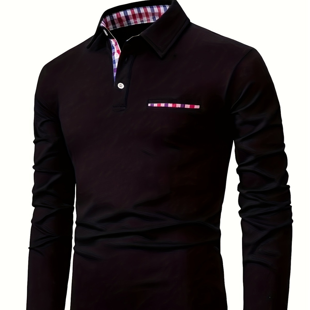 Men's Clothing Knit Long Sleeve Men's Polo Shirt Business Casual Shirt Four Seasons Trend Business Men's Wear_voghion.com