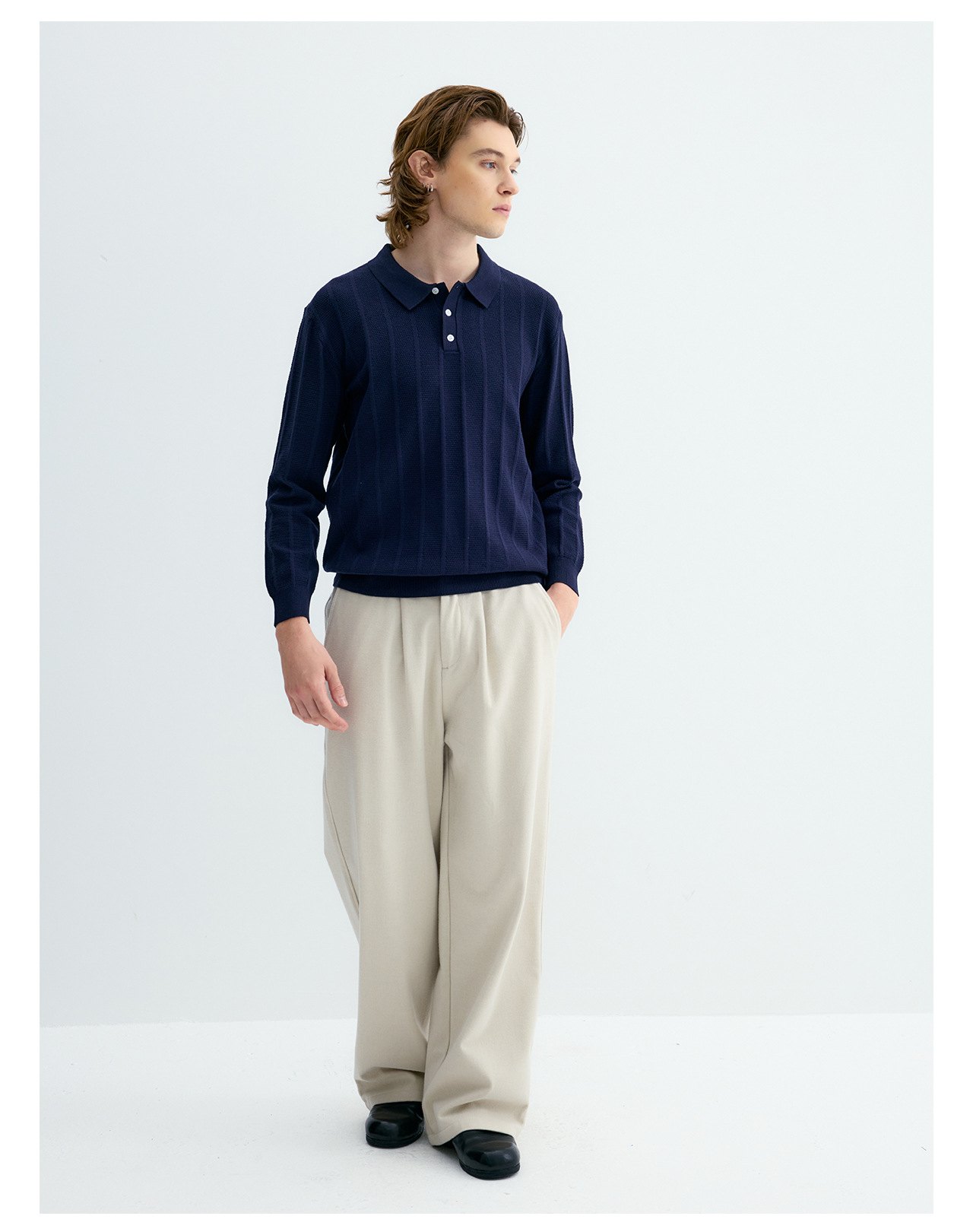 UNF Straight-Leg Drape Trousers
