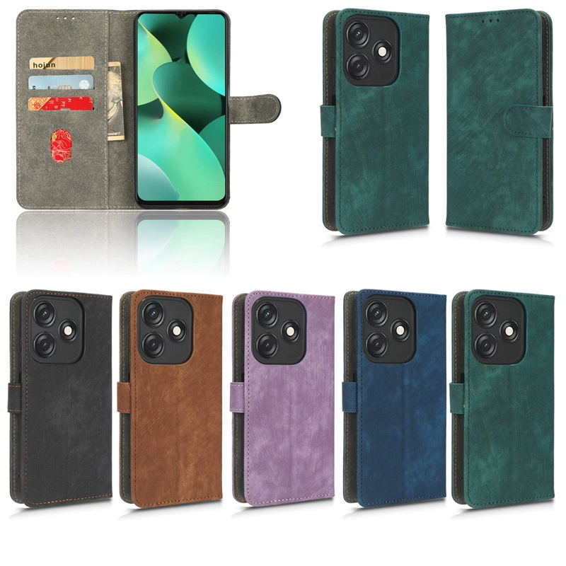 Чехол для TECNO Spark 10C с кожаным набором, защитный комплект, шнур, поддержка карт, европейская новая модель