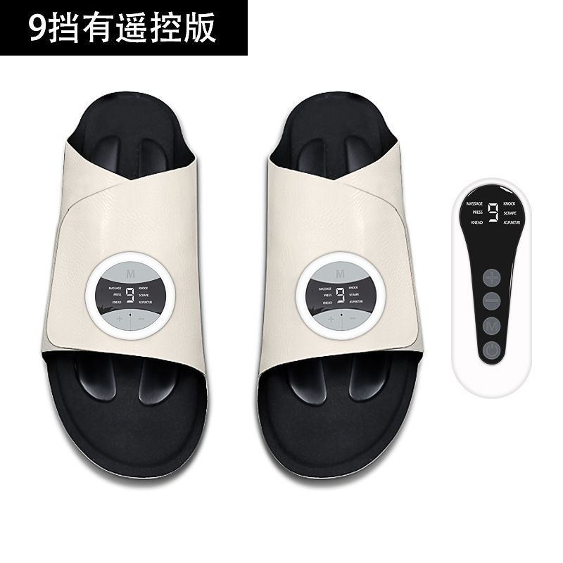 国境を越えたポータブル充電式 EMS パルス微電流 TENS 痩身脚スマート美脚器具マッサージフットマッサージシューズ|undefined