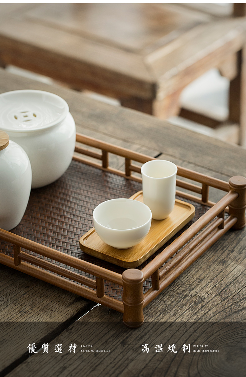 猪油白闻香杯套装茶道功夫茶具白瓷茶杯托茶艺培训德化陶瓷品茗杯-阿里巴巴