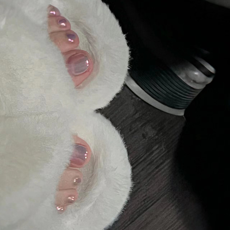 Toenail wholesale handmade nail wearing nail summer fairy Aurora toenails white removable