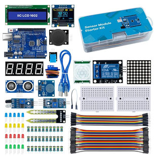 Suitable for Arduino R3 improved development board LCD1602 OLED0.96 Novice entry -level learning kit