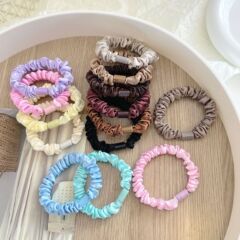 小腸リング外国貿易ヘッドバンド卸売韓国ヘアバンドゴムバンド薄型バージョンフラットバックル diy 高弾性新鮮なシンプルなヘアバンド