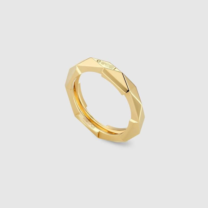 thumbnail for Xiao Zhan's new inter-stacked water chestnut couple ring with the same double G Gujia is directly supplied at a factory price in Europe and the United States