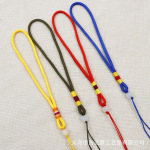 白珠手工编织挂件绳文玩玉器手把件绳腰挂彩线绳diy挂件厂家批发