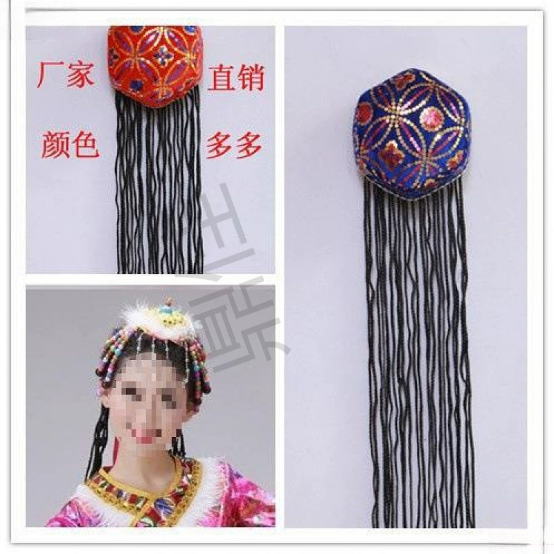 Этническая шляпа для танцев Синьцзяна, уйгурская шляпа, шестиугольная шляпа, шляпа для выступления на сцене, шестиугольная плетеная цветочная шляпа для взрослых для мужчин и женщин