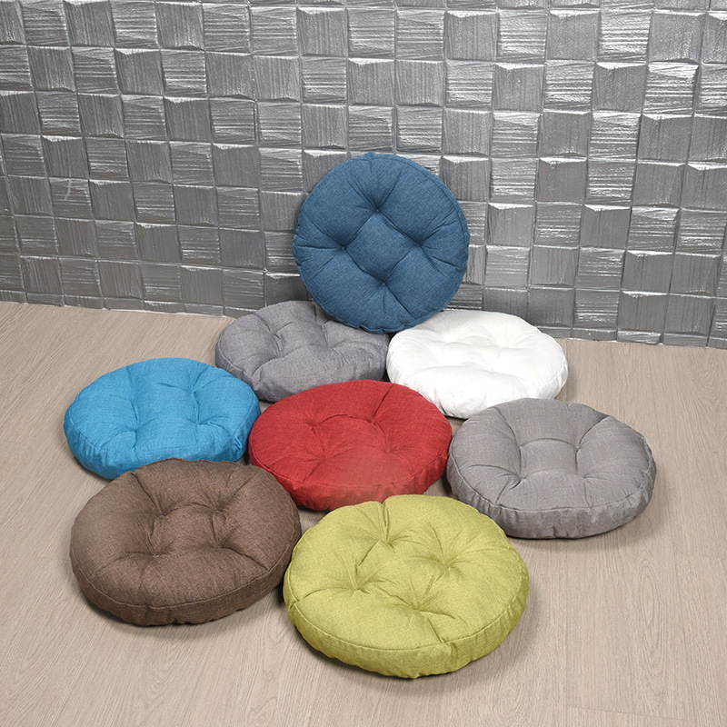 海绵颗粒蒲团坐垫家用地上圆形阳台飘窗垫子榻榻米跪垫窗台打坐椅