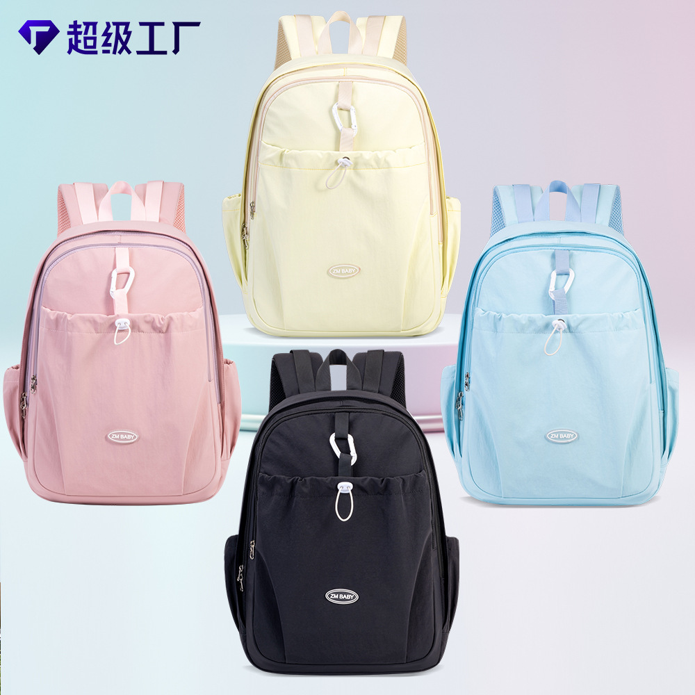 Mochila Escolar de Tela de Oxford Transpirable de Gran Capacidad para Escuela Secundaria
