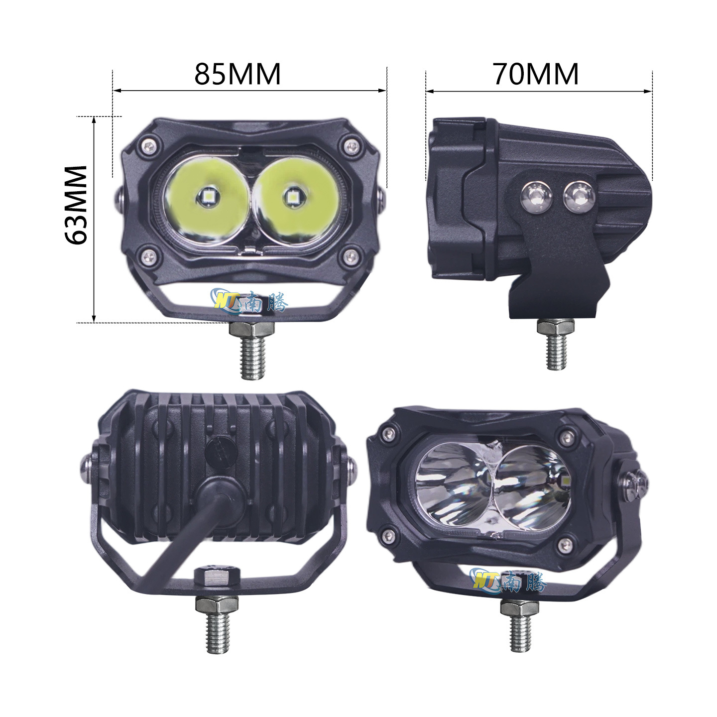 bifolia vehículo todoterreno A-columna faro de motocicleta faro de automóvil faro de automóvil eléctrico reforma de faro de alta intensidad RGB